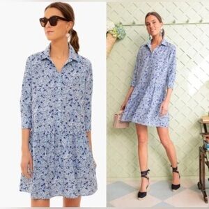 Tuckernuck Women’s Hayes Collared Shirt Dress in Hydrangea – XXL – EUC